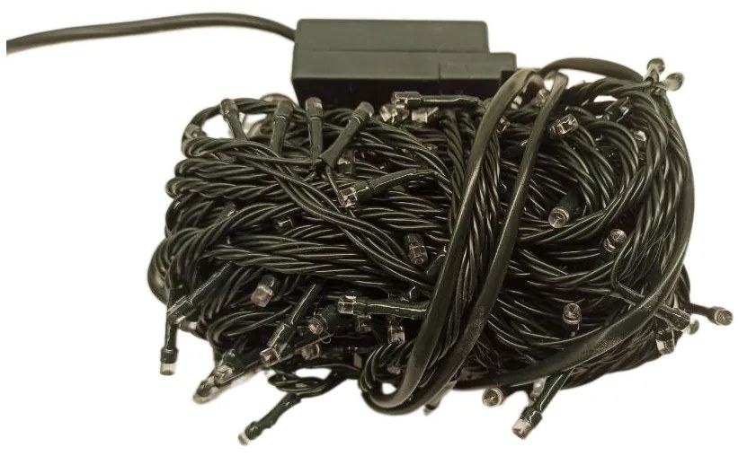Vnútorná LED vianočná reťaz - červená, 10m, 100 LED