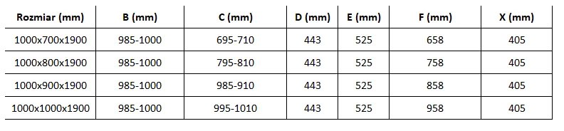 Mexen Omega, sprchovací kút s posuvnými dverami 100 (dvere) x 70 (stena) cm, 8mm sklo, čierny profil-číre sklo, 825-100-070-70-00