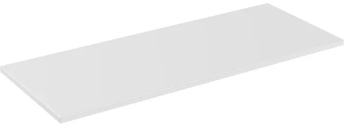Koupelnová sestava Iconic s deskou, umyvadly, zrcadlem a skříňkami 140 cm bílá