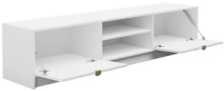 Tv stolík/skrinka Razimo 2K, Farby: Biely velvet