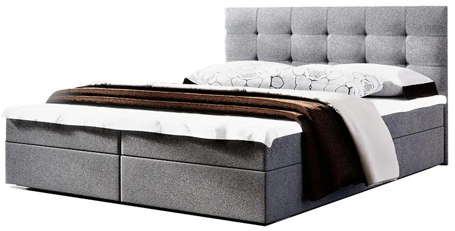 Čalúnená posteľ FADO 2 + rošt + matrac, 180x200, Cosmic 160