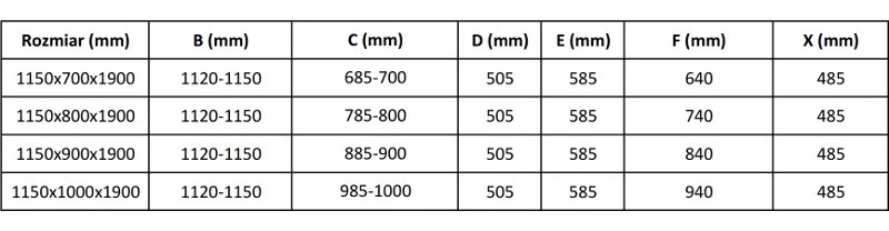 Mexen Apia, sprchový kút s posuvnými dverami 115 (dvere) x 70 (stena) cm, 6mm číre sklo, chrómový profil, 840-115-070-01-00