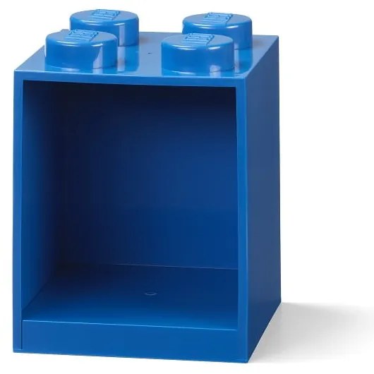 Detská modrá nástenná polica LEGO® Brick 4