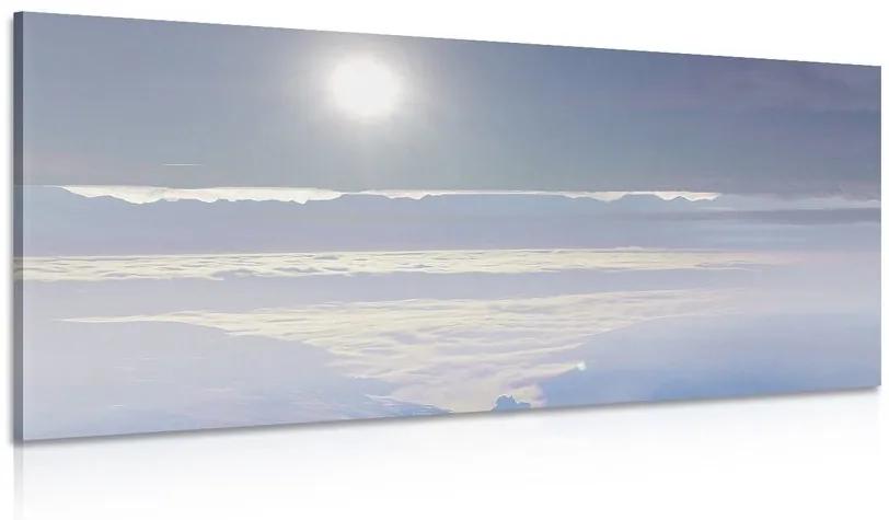 Obraz slnko nad horou - 120x60