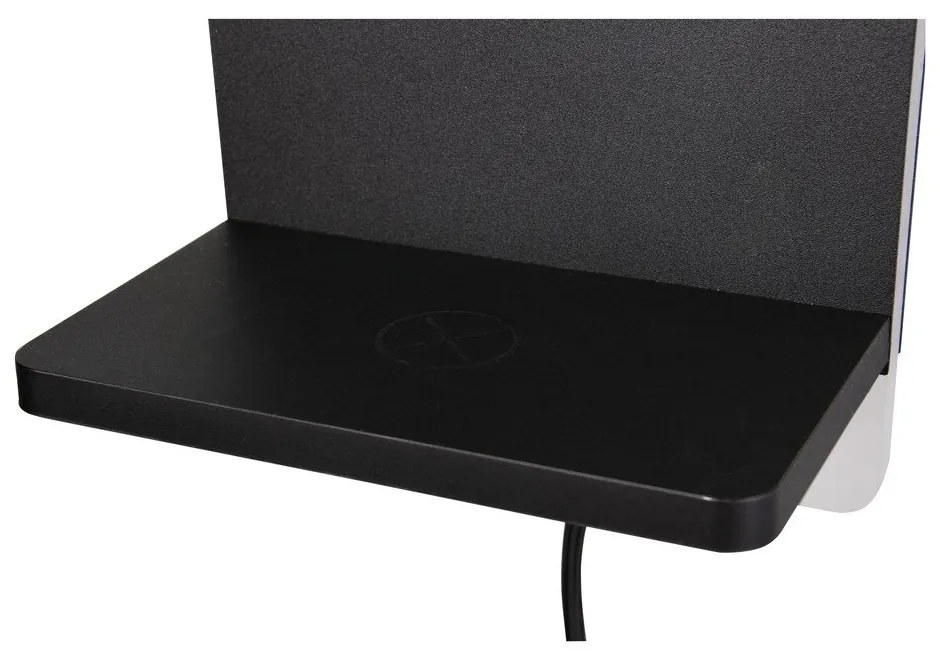 Matne čierne LED stmievateľné nástenné svietidlo Fairfield – Trio