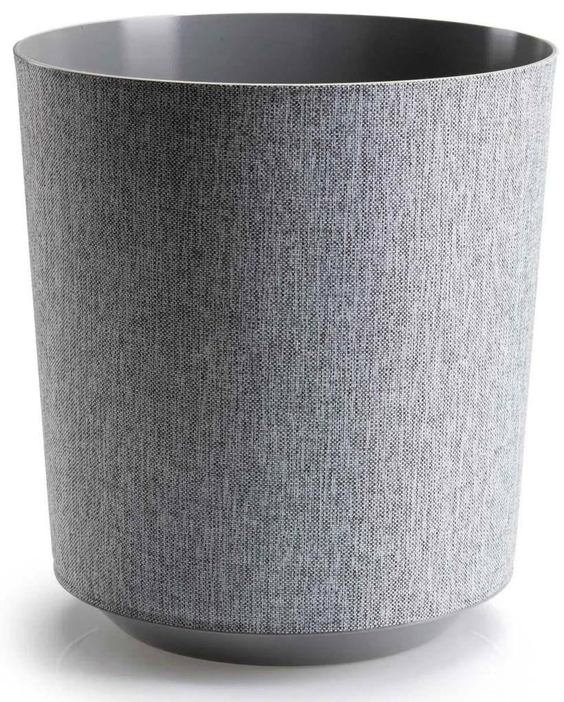 PLASTOVÝ KVETINÁČ ALOE TX 28,5X32 CM SIVÁ