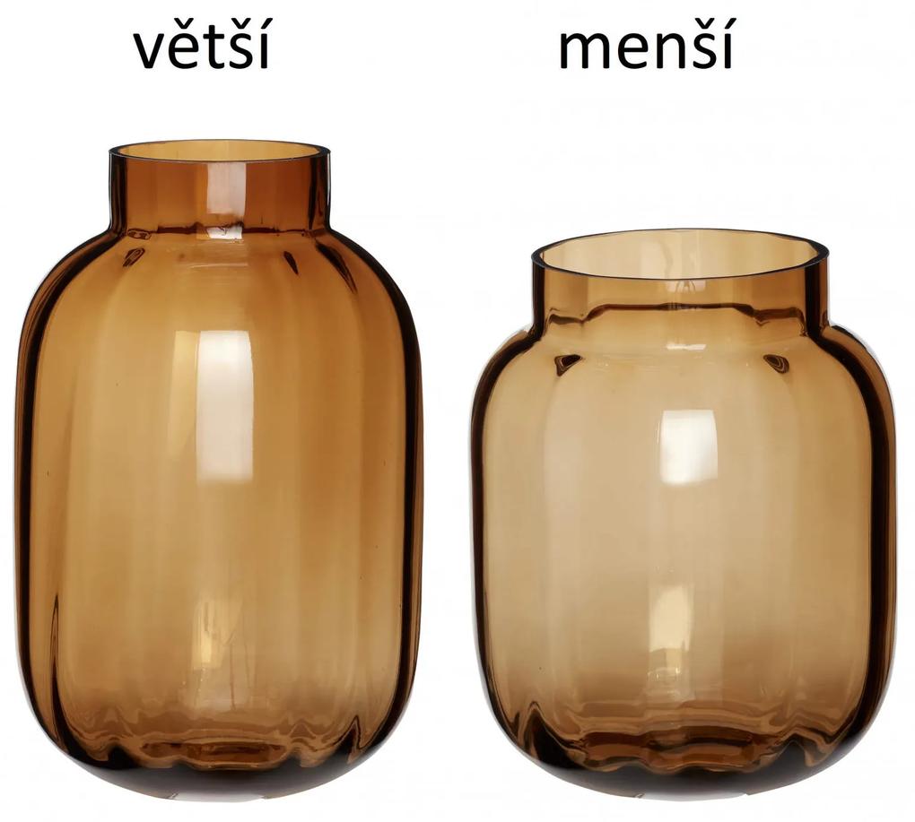 Hübsch Sklenená váza Amber Menší