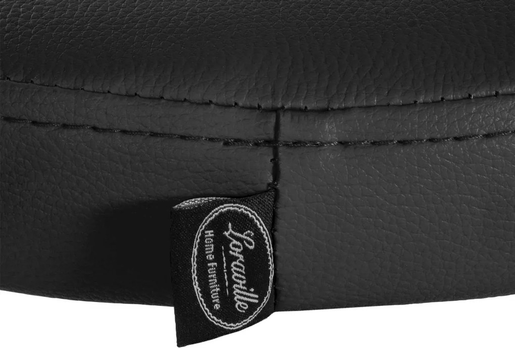 Barová stolička Ponte - koženka, čierny rám - čierny rám