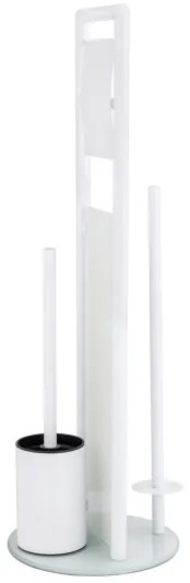 WENKO 24983800 - WC súprava RAVINA 20x70 cm nerez/biela