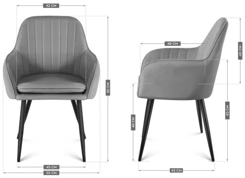 Jedálenská stolička Mark Adler Prince 6.0 Grey