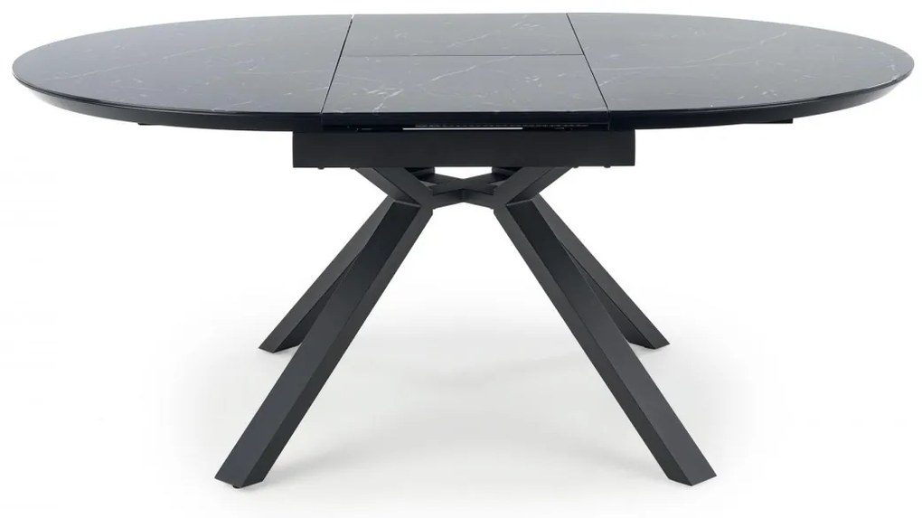 Jedálenský rozkladací stôl Vertigo 130/180 cm čierny