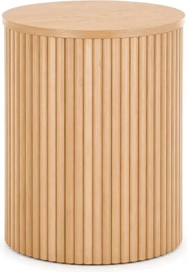 Okrúhly konferenčný stolík Tamis 40 cm - prírodný