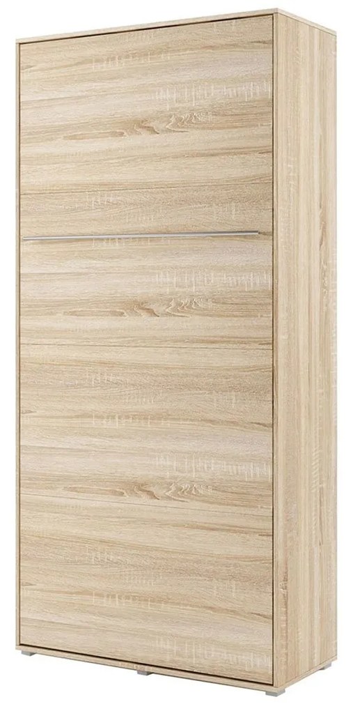 Sklápacia posteľ Concord Pro I, Farby: biely / biely lesk, Rozmer postele: 90x200