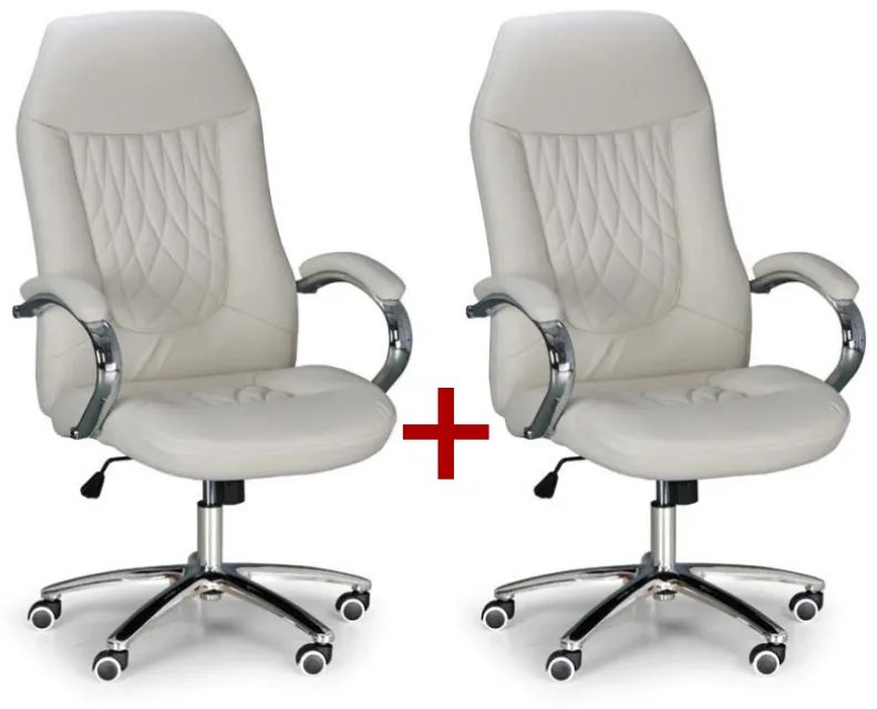 Kancelárske kreslo SUPERIOR 1+1 ZADARMO, slonová kosť
