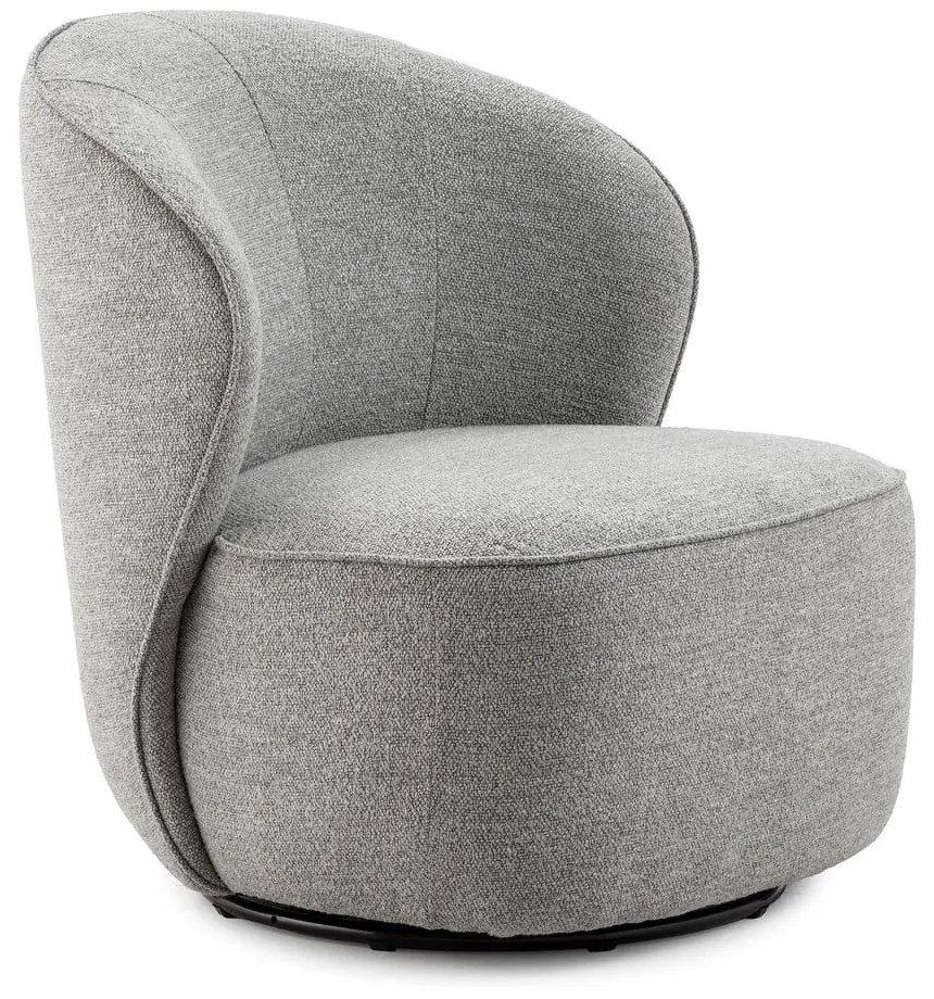 Svetlosivé otočné kreslo Edna – MOME