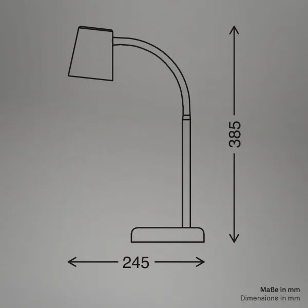Briloner 7476-011 - Stolová lampa SKRIVA 1xGU10/9W/230V béžová