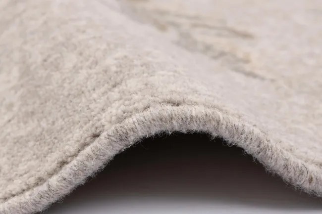 Koberec Agnella Ballata Natural Jira sivý, kruh