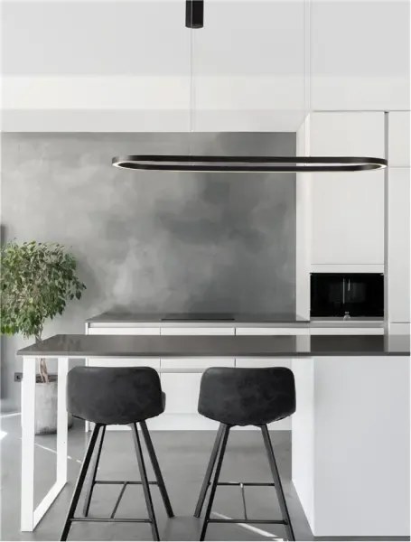 LED luster Cuppe 120 čierne