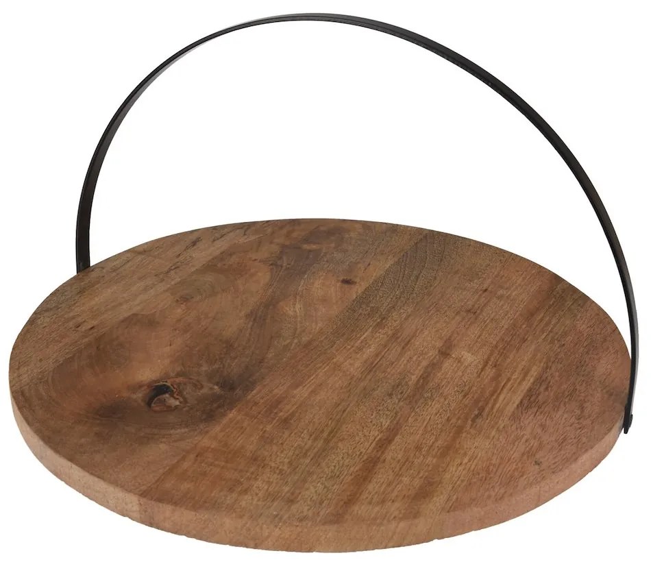 Drevený servírovací podnos Simple, (fi) 28 cm