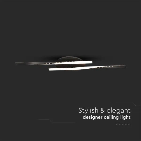 LED Stropné svietidlo LED/12W/230V 3000K 94,5 cm čierna