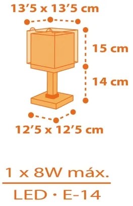 Dalber 64561N - LED detská lampička LITTLE TIGGER 1xG4/4W/230V oranžová