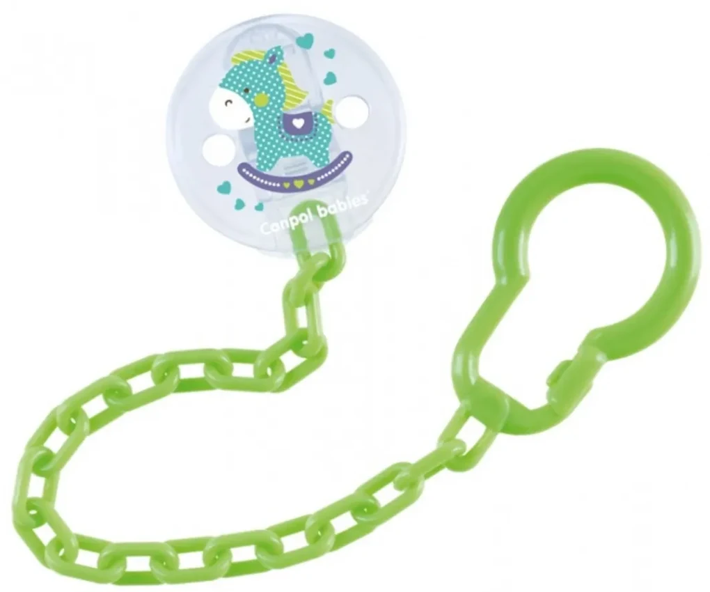 Canpol babies Retiazka na cumlík Toys - zelený