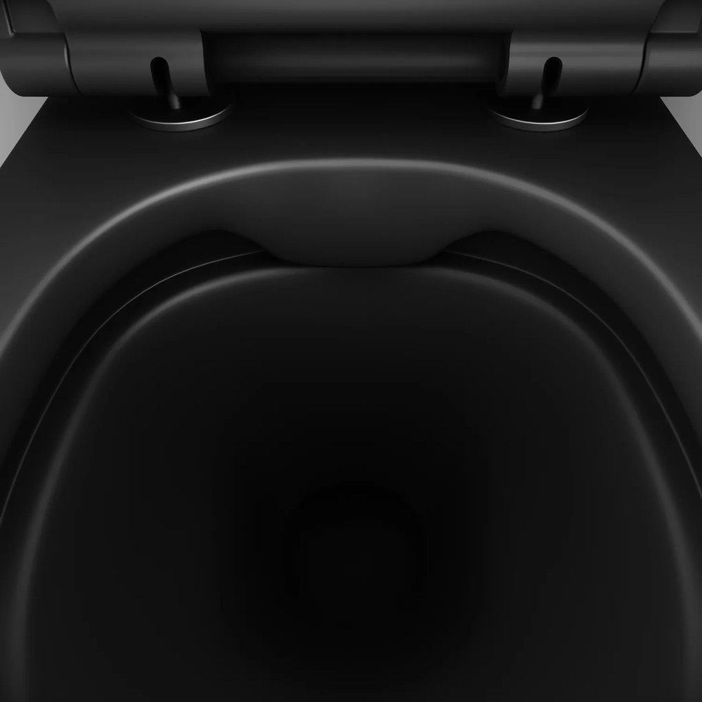 Závesné WC AM.PM X-Joy CXB1700MBSC bezokrajové, so sedadlom Microlift, čierne