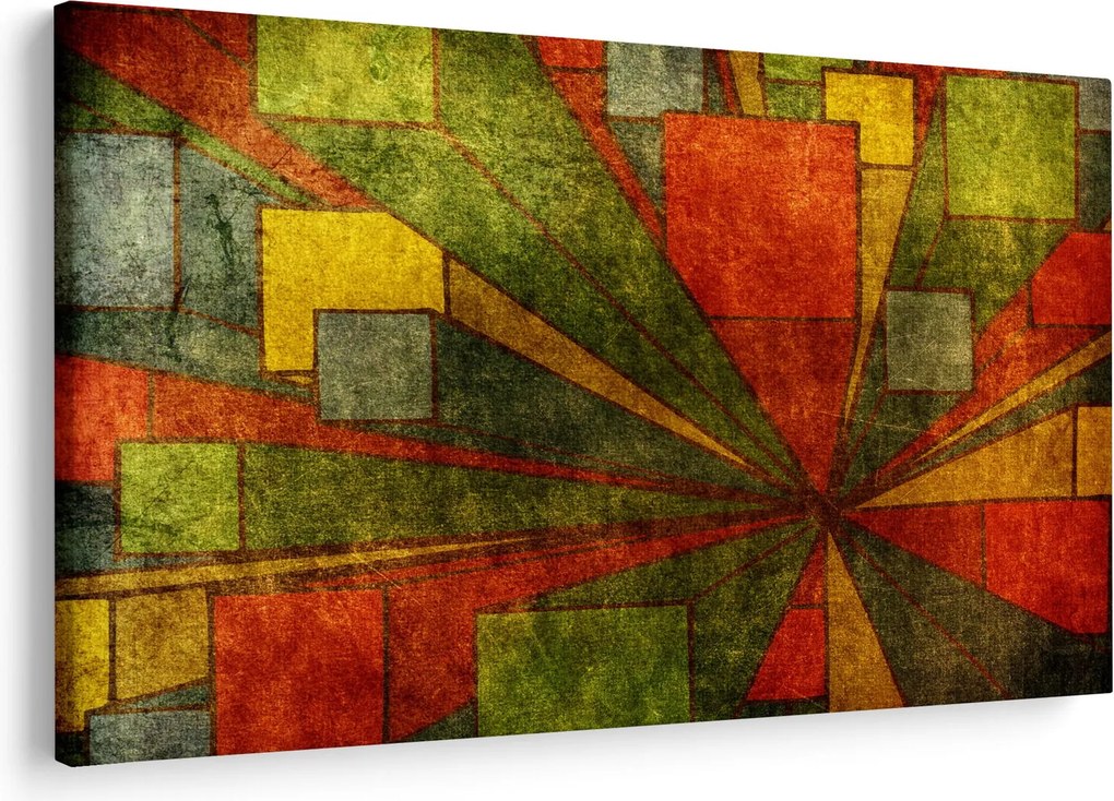 Obraz geometrické abstrakcie (90x60 cm)