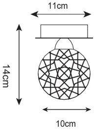Stropná lampa BRAVA CL16022-1