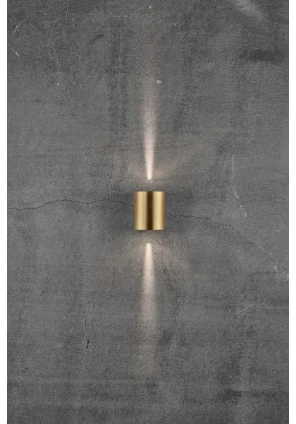 Nordlux - LED vonkajšie nástenné svietidlo CANTO 2xLED/6W/230V IP44 mosadz