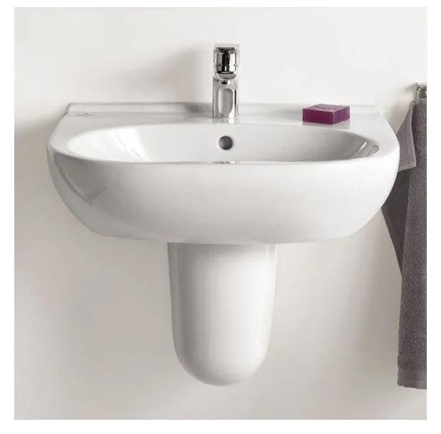 VILLEROY &amp; BOCH O.novo závesné umývadlo s otvorom, s prepadom, 550 x 450 mm, biela alpská, 51605501