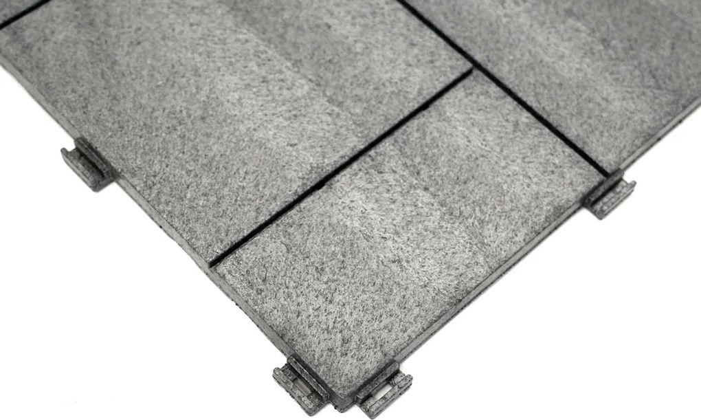 Gumová dlaždica STONE MOSAIC 30 x 30 cm, sivá MHEU5100182