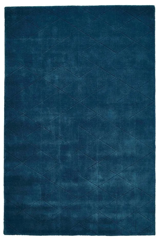 Modrý vlnený koberec Think Rugs Kasbah, 150 x 230 cm