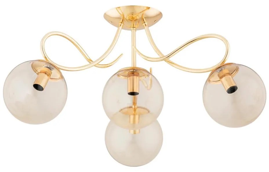 Prisadený luster OXA 4xE14/10W/230V zlatá