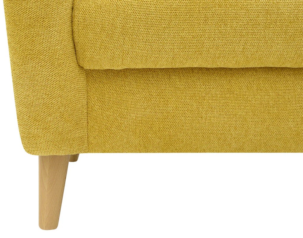 FINES žlté kreslo ušiak Aladin