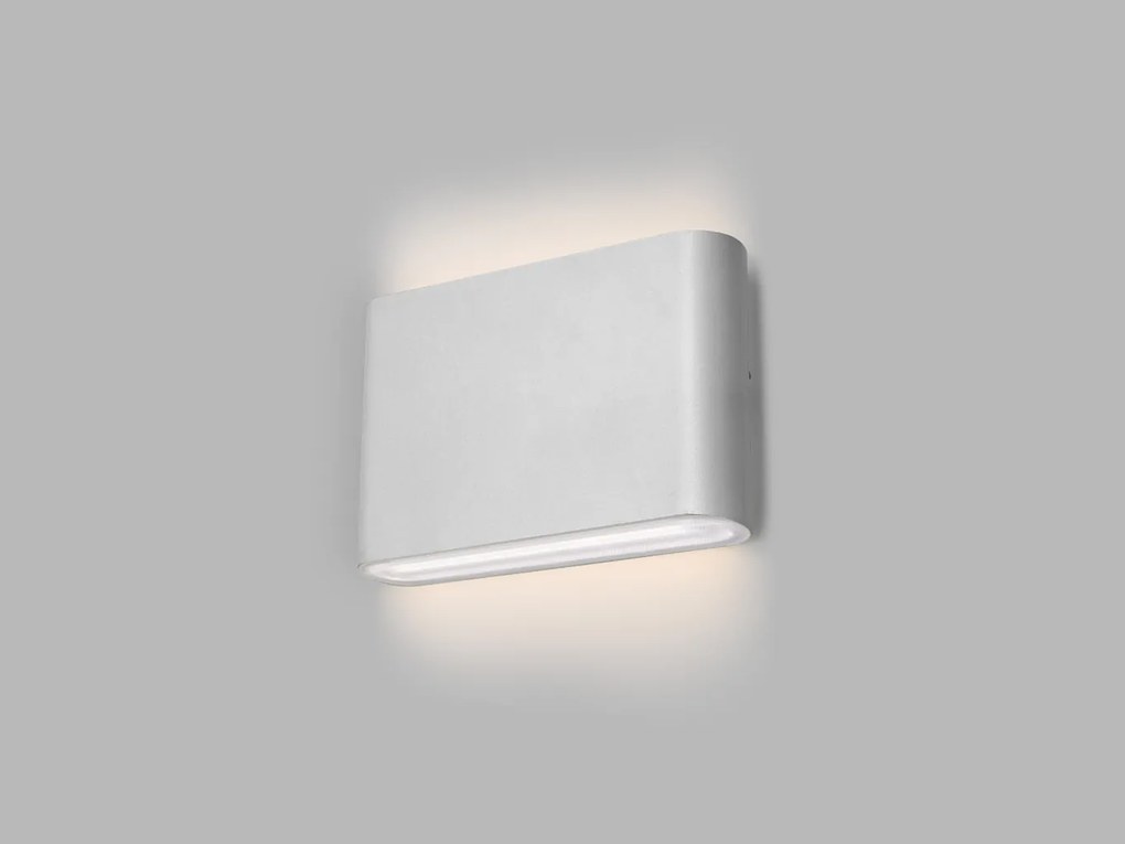 LED2 Vonkajšie nástenné LED osvetlenie FLAT II, 2x6W, 3000K/4000K/5700K, biele, IP65