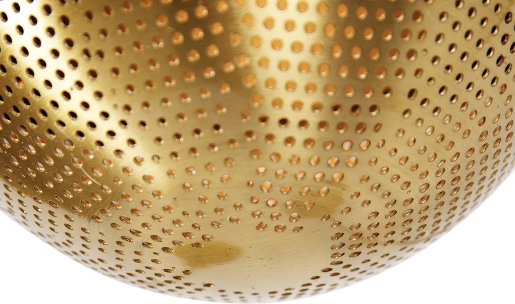 Priemyselné závesné svietidlo čierne s mosadzou 5-svetlo - Haicha