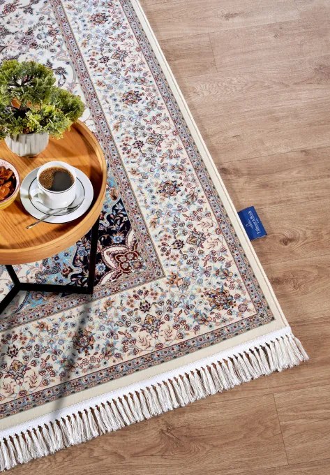 Koberec Villeroy & Boch Kollektion 1870 Etienne modrý / krémový