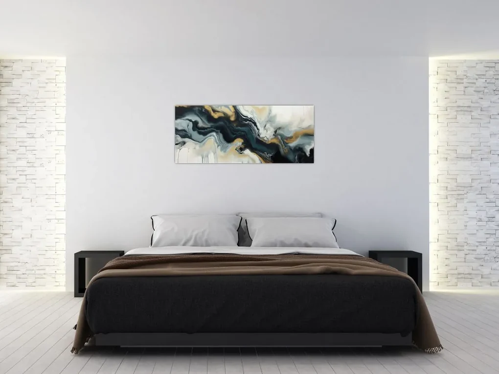 Obraz - Mramorovaná kresba (120x50 cm)