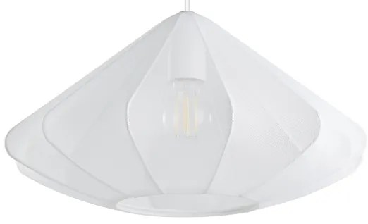 Eglo 43997 - Luster na lanku DOLWEN 1xE27/40W/230V pr. 42,5 cm biela