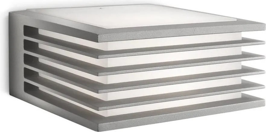 Philips - Vonkajšie nástenné svietidlo SHADES 1xE27/15W/230V IP44 šedá