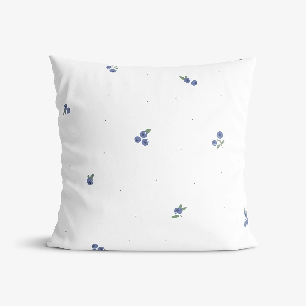 Goldea bavlnená obliečka na vankúš - čučoriedky 40 x 40 cm