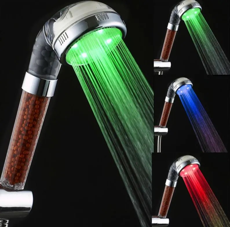 B2B Farebná svietiace LED sprcha s kamienkami