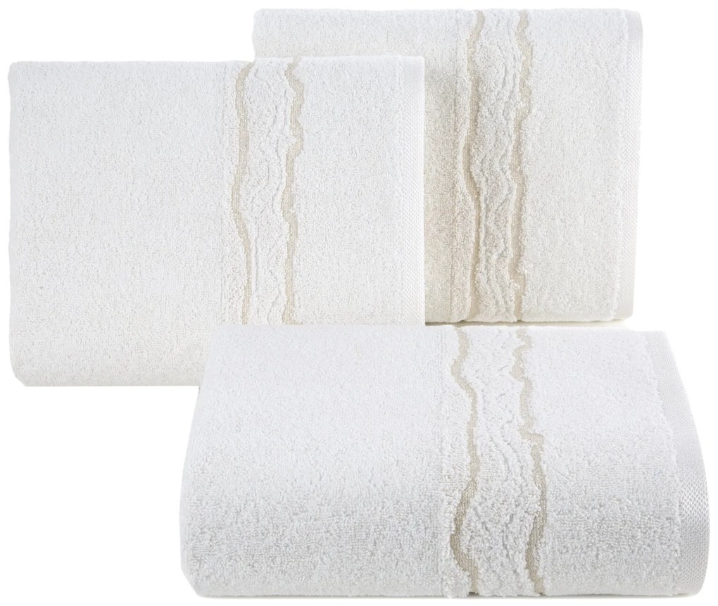 BAVLNENÝ UTERÁK KARIN 30X50 CM KRÉMOVÁ