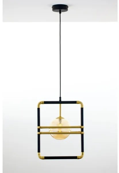 Jupiter 2025 - Luster na lanku FIORI 1xG9/10W/230V čierna/zlatá/béžová