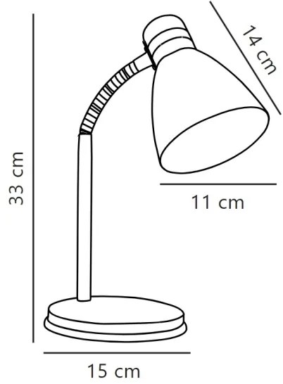 Nordlux - Stolná lampa CYCLONE 1xE14/15W/230V čierna