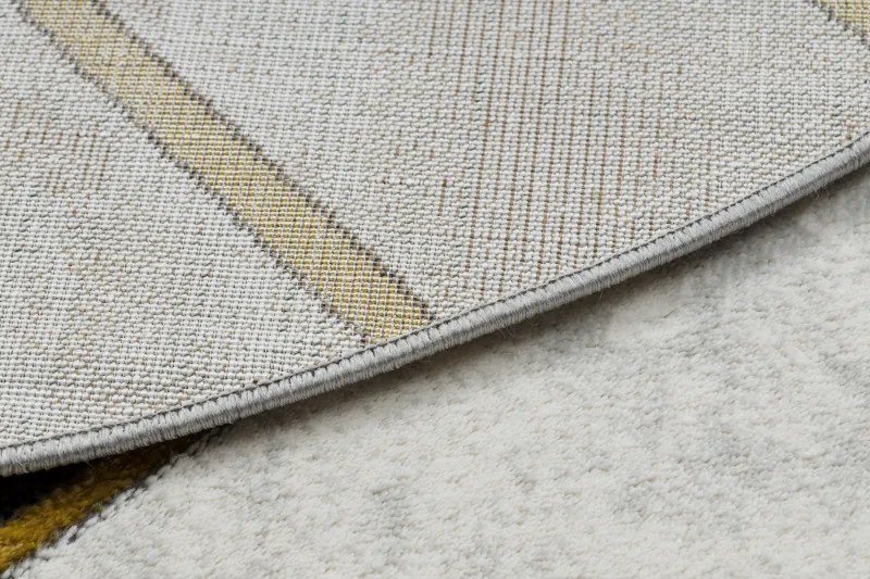 Dywany Łuszczów, Kusový koberec Emerald 1015 green and gold kruh, 200x200 (priemer) kruh, zelená, obývacia izba