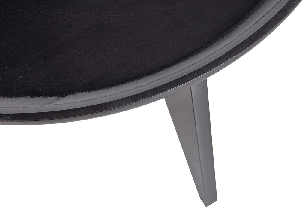 Set 2 konferenčných stolíkov heela čiernych MUZZA