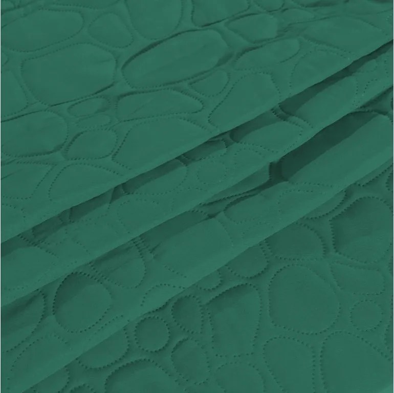 Zelený prehoz na posteľ STONE Rozmer: 200 x 220 cm