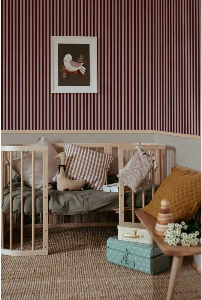 Tapeta hnedo béžové pruhy 280x50 cm